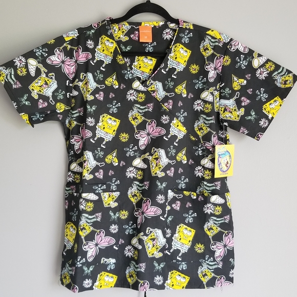 Spongebob squarepants Nickelodeon medical scrub - Picture 6 of 6